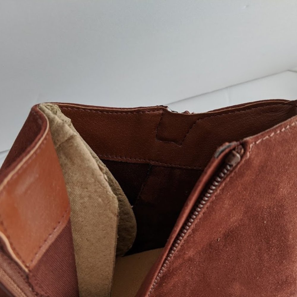 Women's Jameson Double Zip Western Bootie, Red 11 - Picture 7 of 7